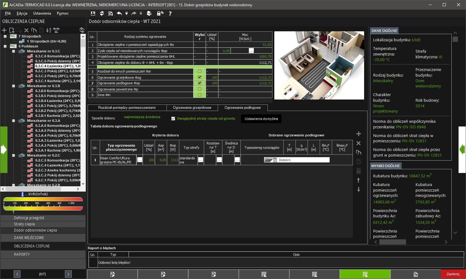 Dobr grzejnikw - licencja roczna | INTERsoft program CAD