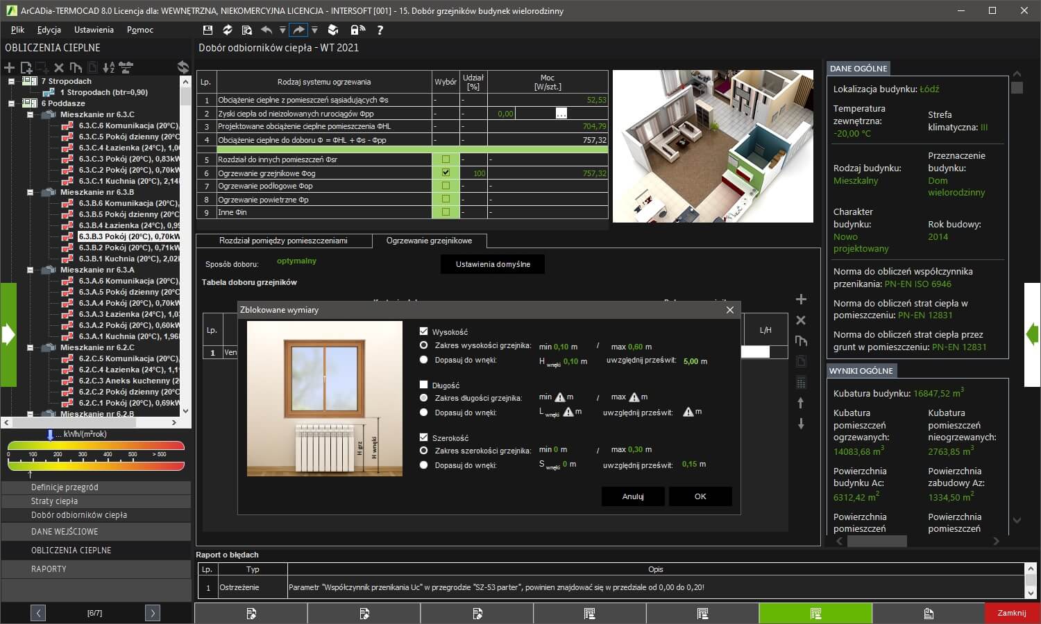 Dobr grzejnikw - licencja roczna | INTERsoft program CAD