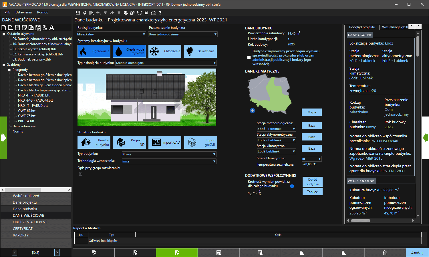 ArCADia-TERMOCAD PCHE 11 | INTERsoft program CAD