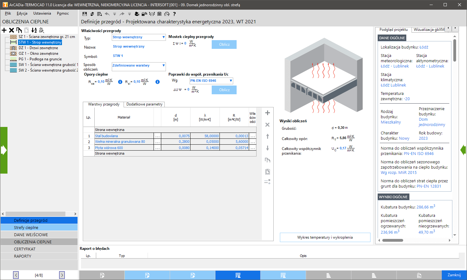 ArCADia-TERMOCAD PCHE 11 | INTERsoft program CAD