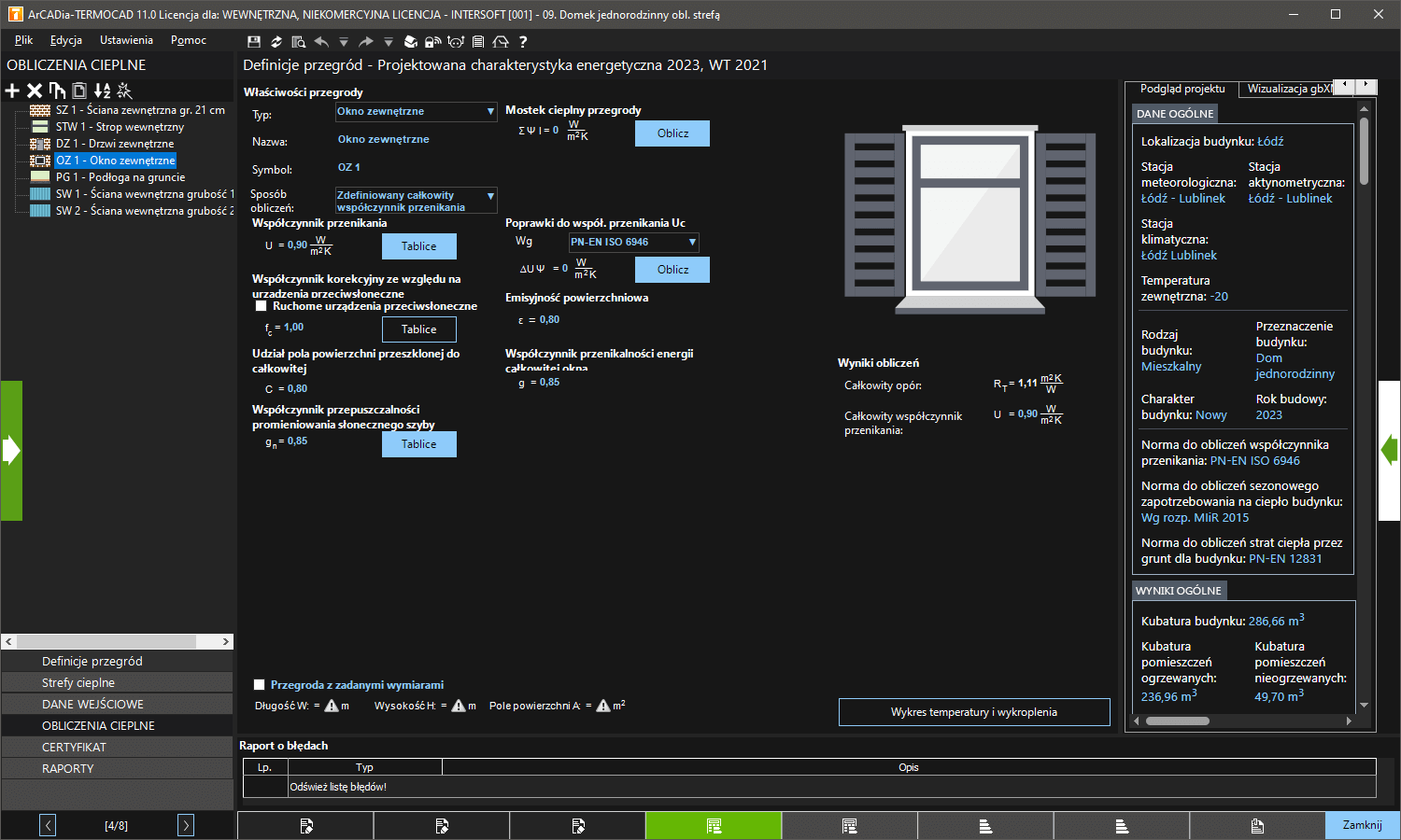 Pakiet  ArCADia-TERMOCAD CHE 11 + PCHE 11 + Audyt 11 | INTERsoft program CAD