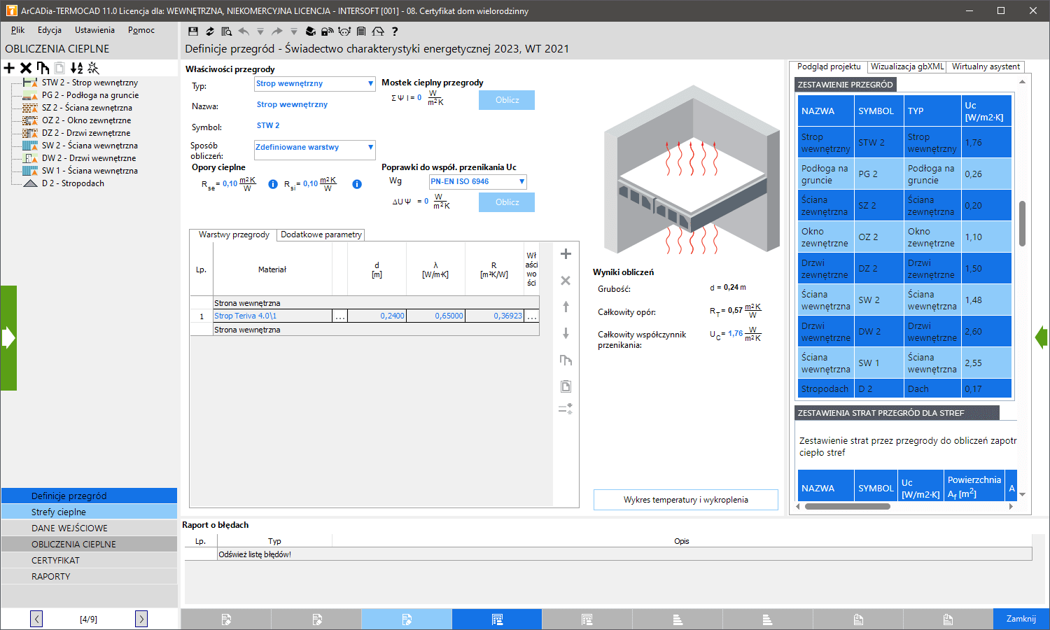 ArCADia-TERMOCAD CHE 11 | INTERsoft program CAD