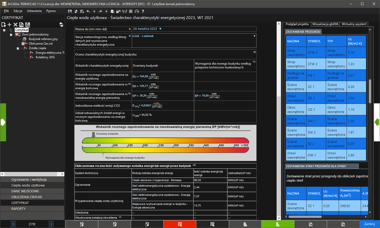 ArCADia-TERMOCAD CHE 11 | INTERsoft program CAD