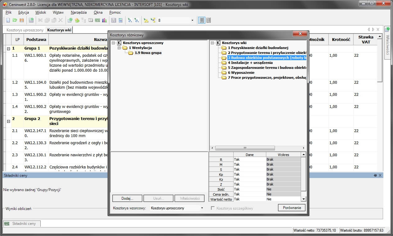 Ceninwest 2 | INTERsoft program CAD