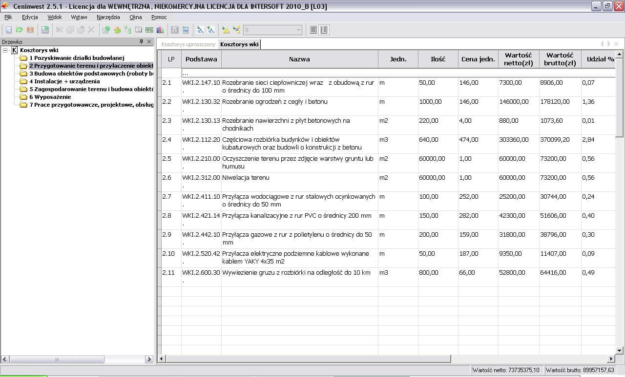 Aktualizacja do Ceninwest 2 | INTERsoft program CAD