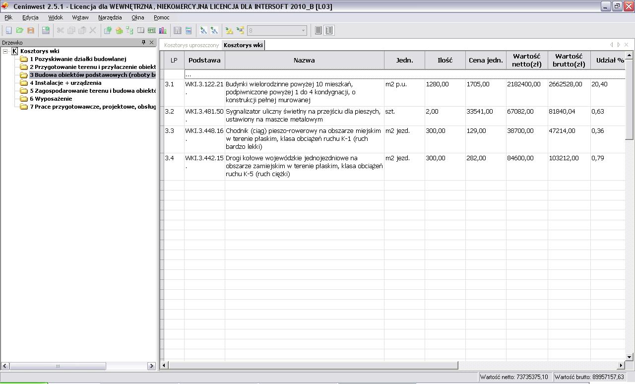 Aktualizacja do Ceninwest 2 | INTERsoft program CAD