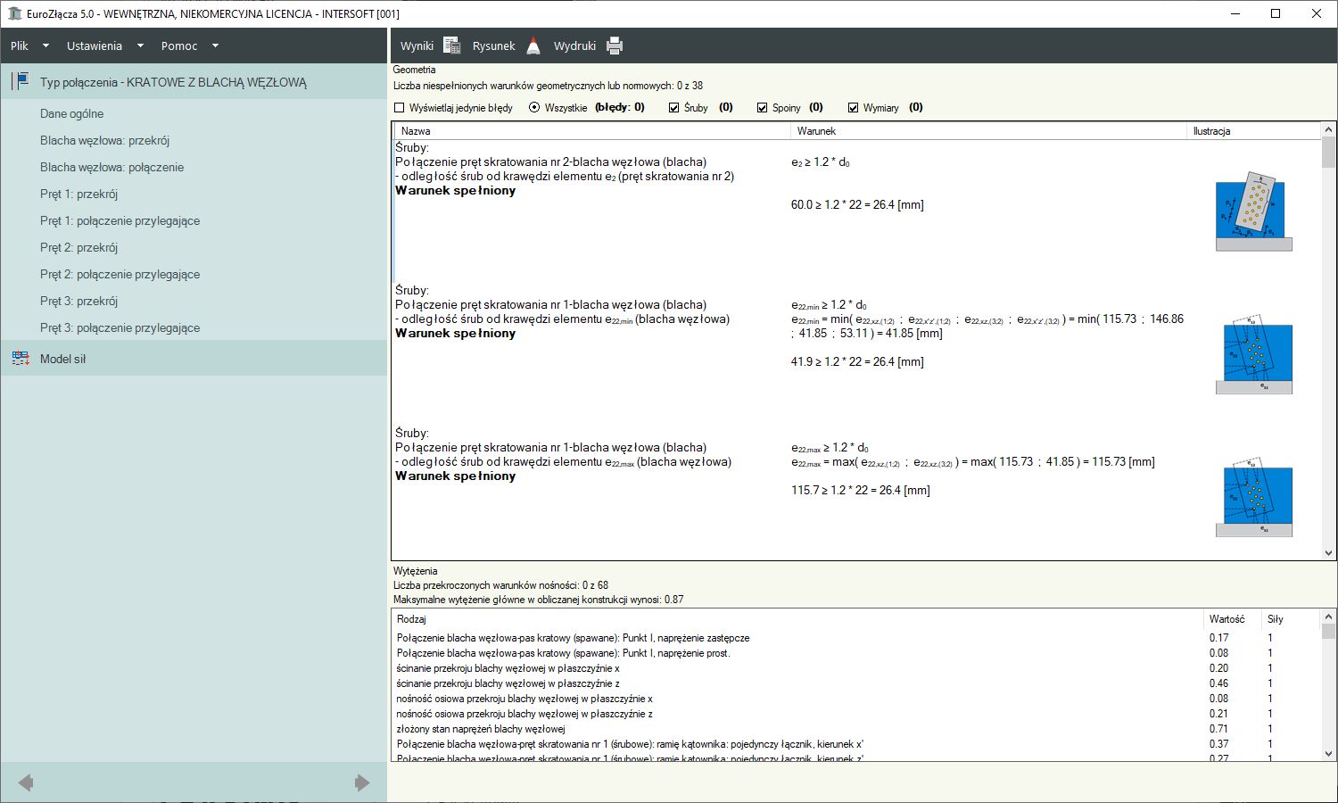 EuroZcza KRATOWE Z BLACH WZOW + DXF 2.0 - licencja roczna | INTERsoft program CAD