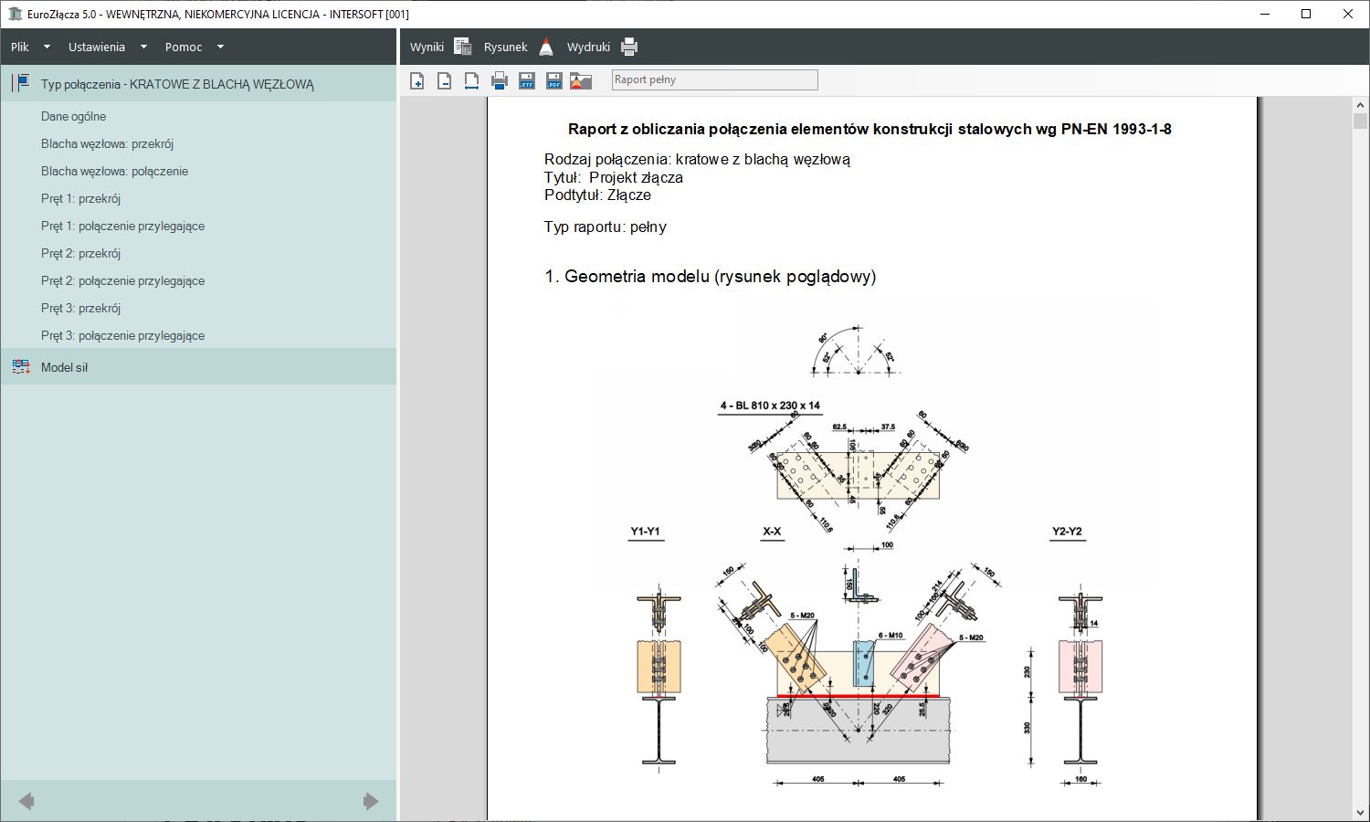 EuroZcza KRATOWE Z BLACH WZOW + DXF 2.0 | INTERsoft program CAD