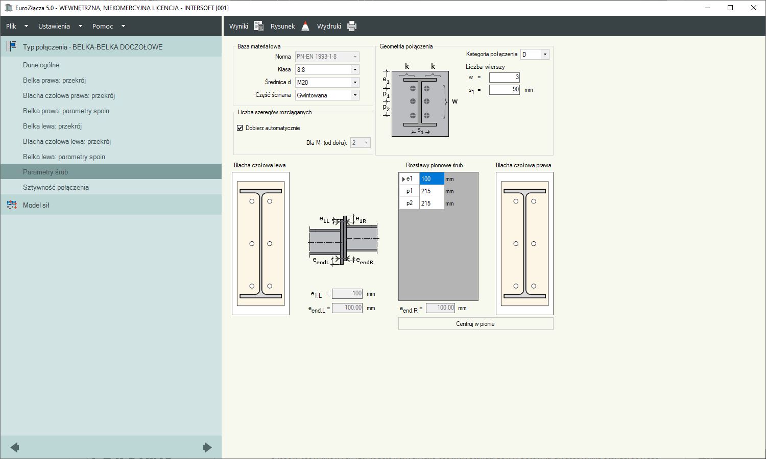 EuroZcza BELKA-BELKA DOCZOOWE + DXF 2.0 - licencja roczna | INTERsoft program CAD