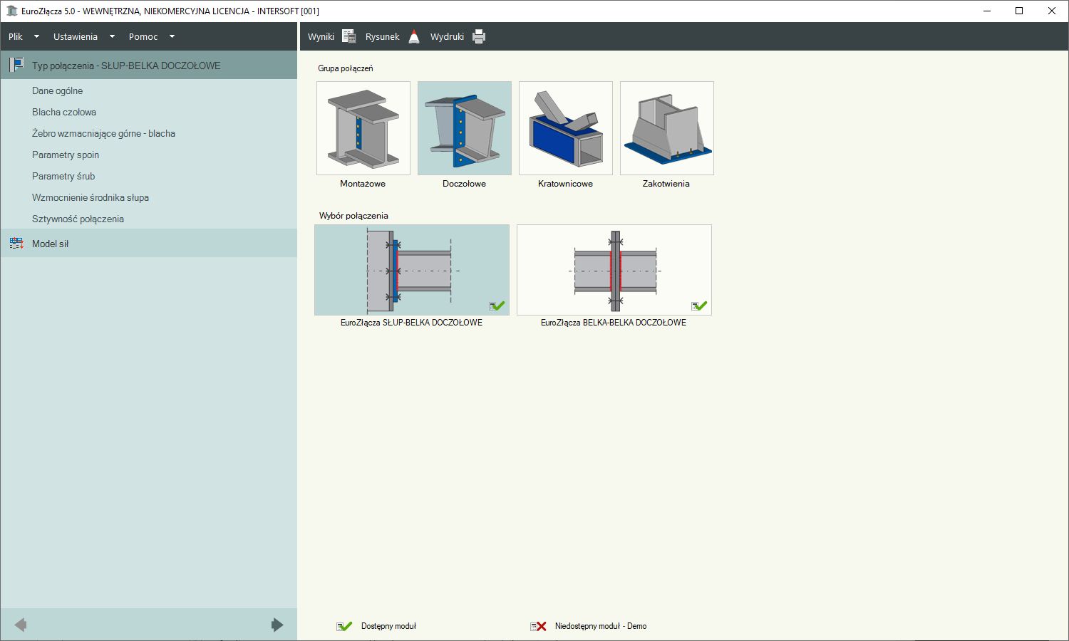 EuroZcza SUP-BELKA DOCZOOWE + DXF 2.0 | INTERsoft program CAD