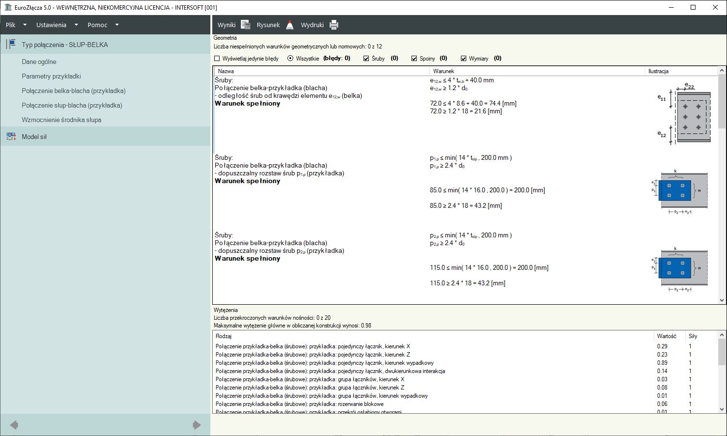 EuroZcza SUP-BELKA + DXF 2.0 - licencja roczna | INTERsoft program CAD