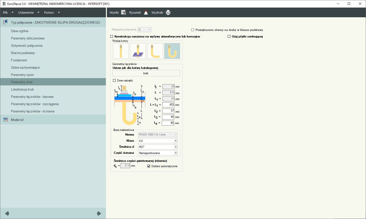 EuroZcza ZAKOTWIENIE SUPA DWUGAZIOWEGO + DXF 3.0 - licencja roczna | INTERsoft program CAD