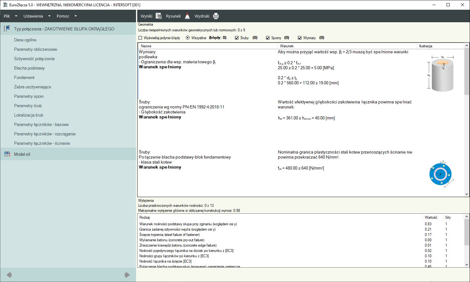 EuroZcza ZAKOTWIENIE SUPA OKRGEGO + DXF 3.0 | INTERsoft program CAD