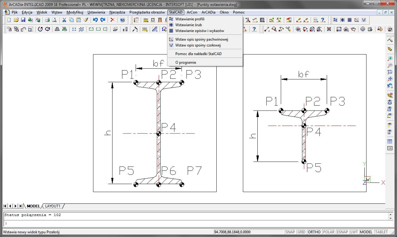 StalCAD – nakadka dla INTERsoft-INTELLICAD 2019 | INTERsoft program CAD