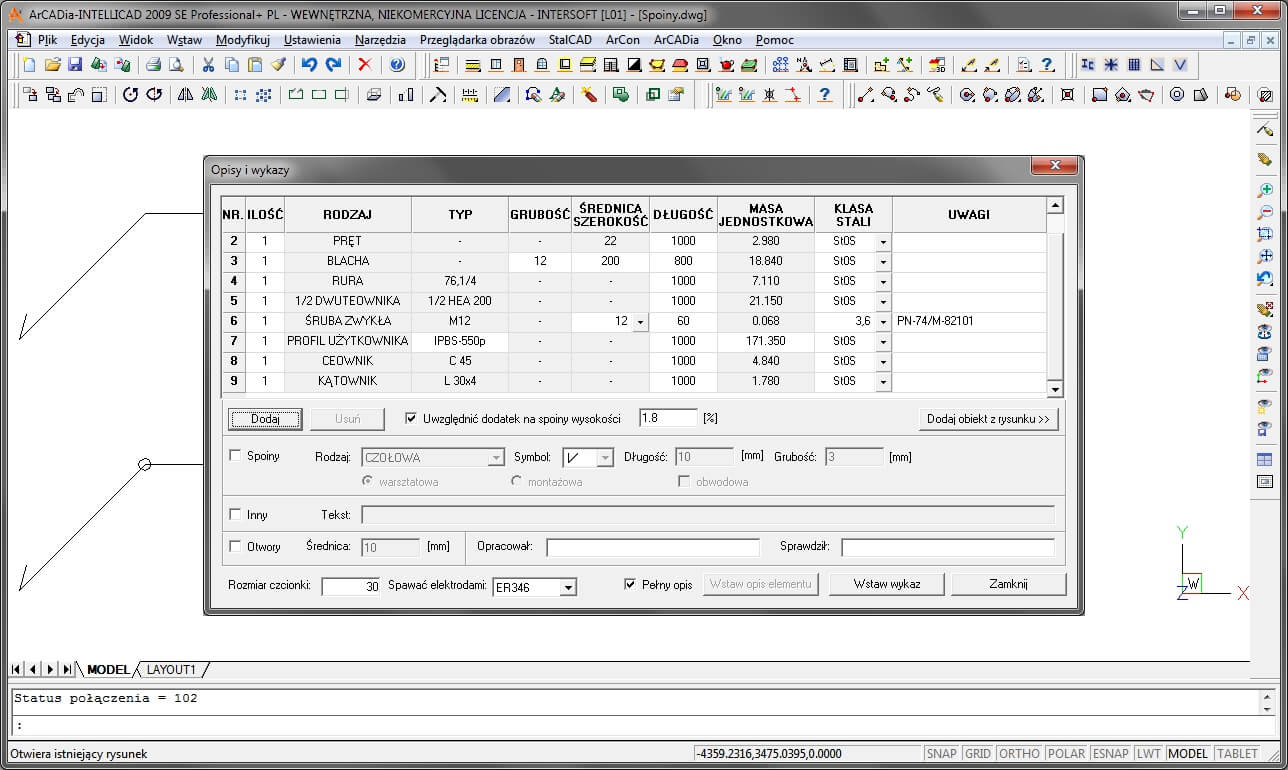 StalCAD – nakadka dla INTERsoft-INTELLICAD 2019 | INTERsoft program CAD