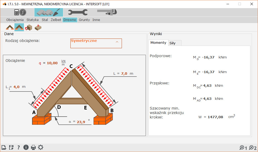 I.T.I.-BUDOWNICTWO OGLNE 5 - licencja roczna | INTERsoft program CAD