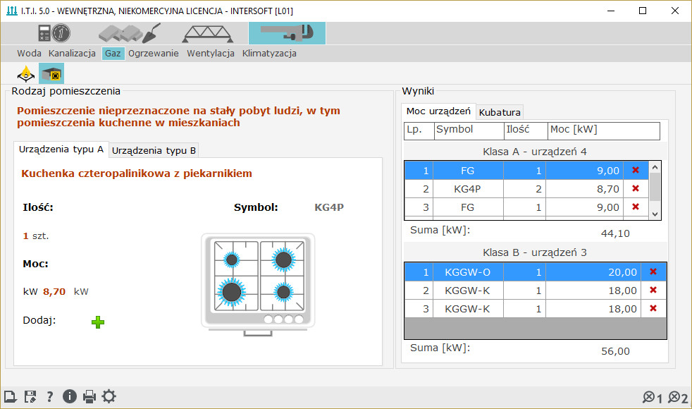 I.T.I.-INSTALACJE 2 - licencja roczna | INTERsoft program CAD