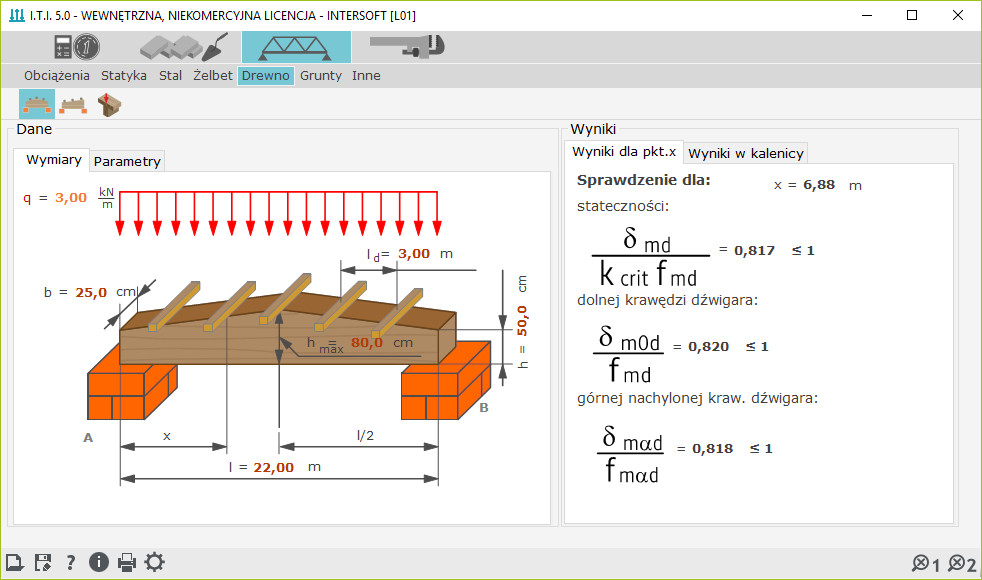 I.T.I.-KONSTRUKCJE 5 - licencja roczna | INTERsoft program CAD