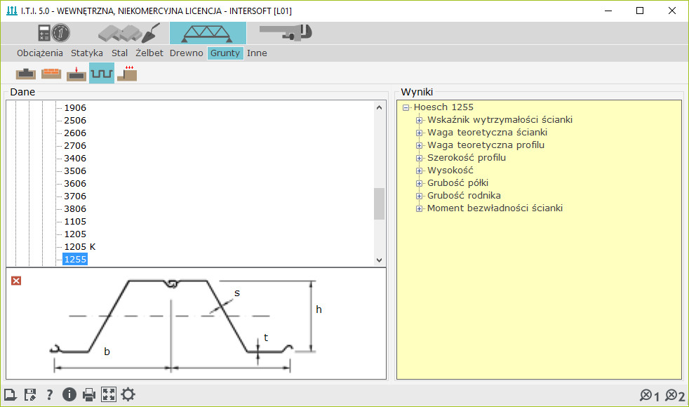 I.T.I.-KONSTRUKCJE 5 - licencja roczna | INTERsoft program CAD