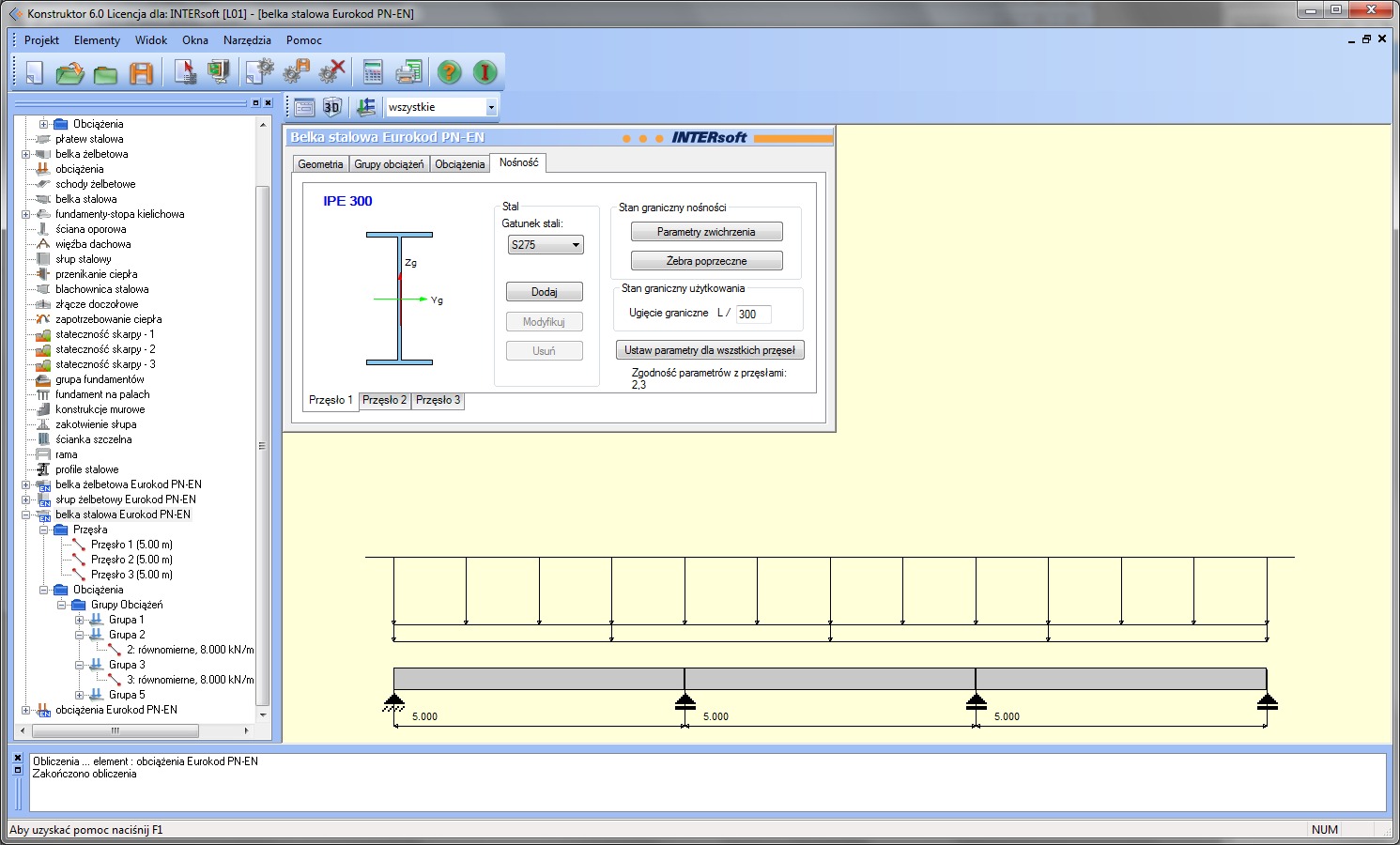 Pakiet Konstruktor – Stal PN-EN | INTERsoft program CAD