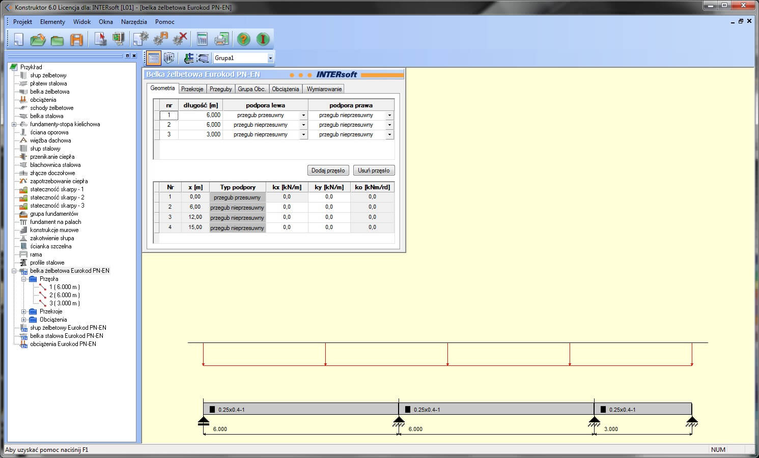 Pakiet Konstruktor – elbet PN-EN  | INTERsoft program CAD