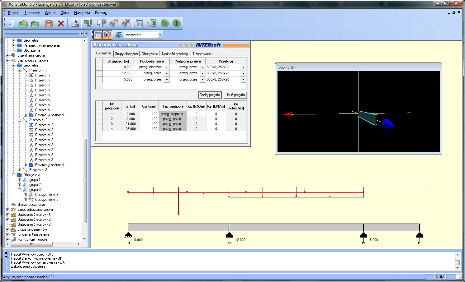 Konstruktor – Blachownica stalowa | INTERsoft program CAD