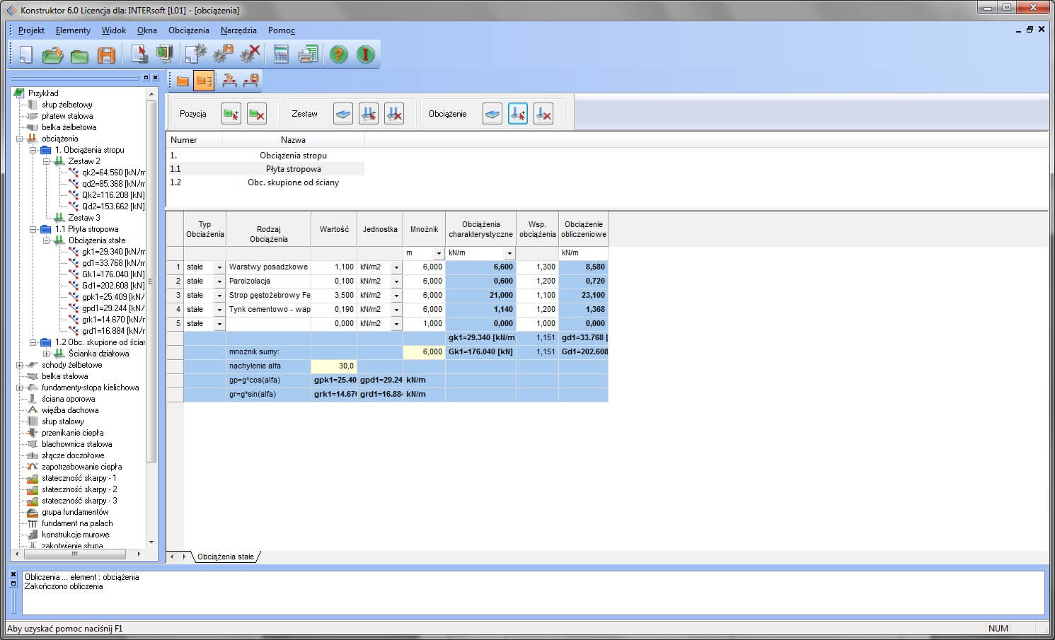 Konstruktor – ciana oporowa | INTERsoft program CAD