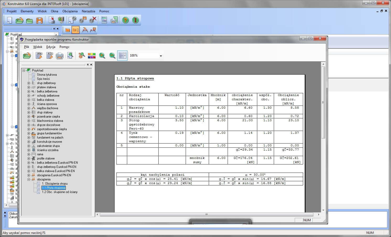 Konstruktor – Rysunki DXF – Fundamenty bezporednie | INTERsoft program CAD