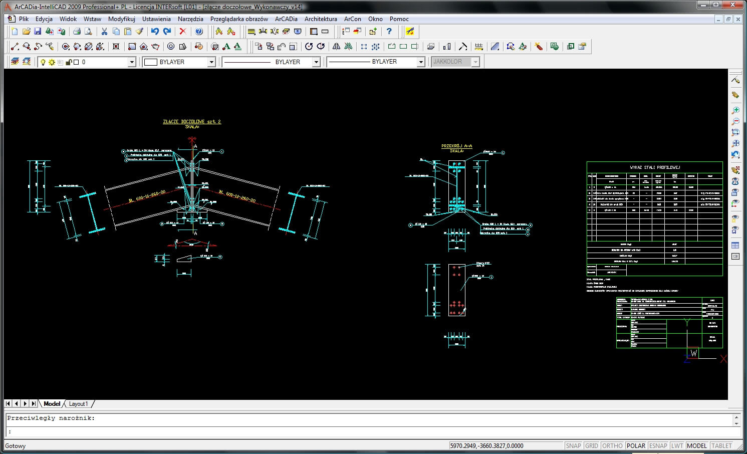 Konstruktor – Rysunki DXF – Poczenia doczoowe | INTERsoft program CAD