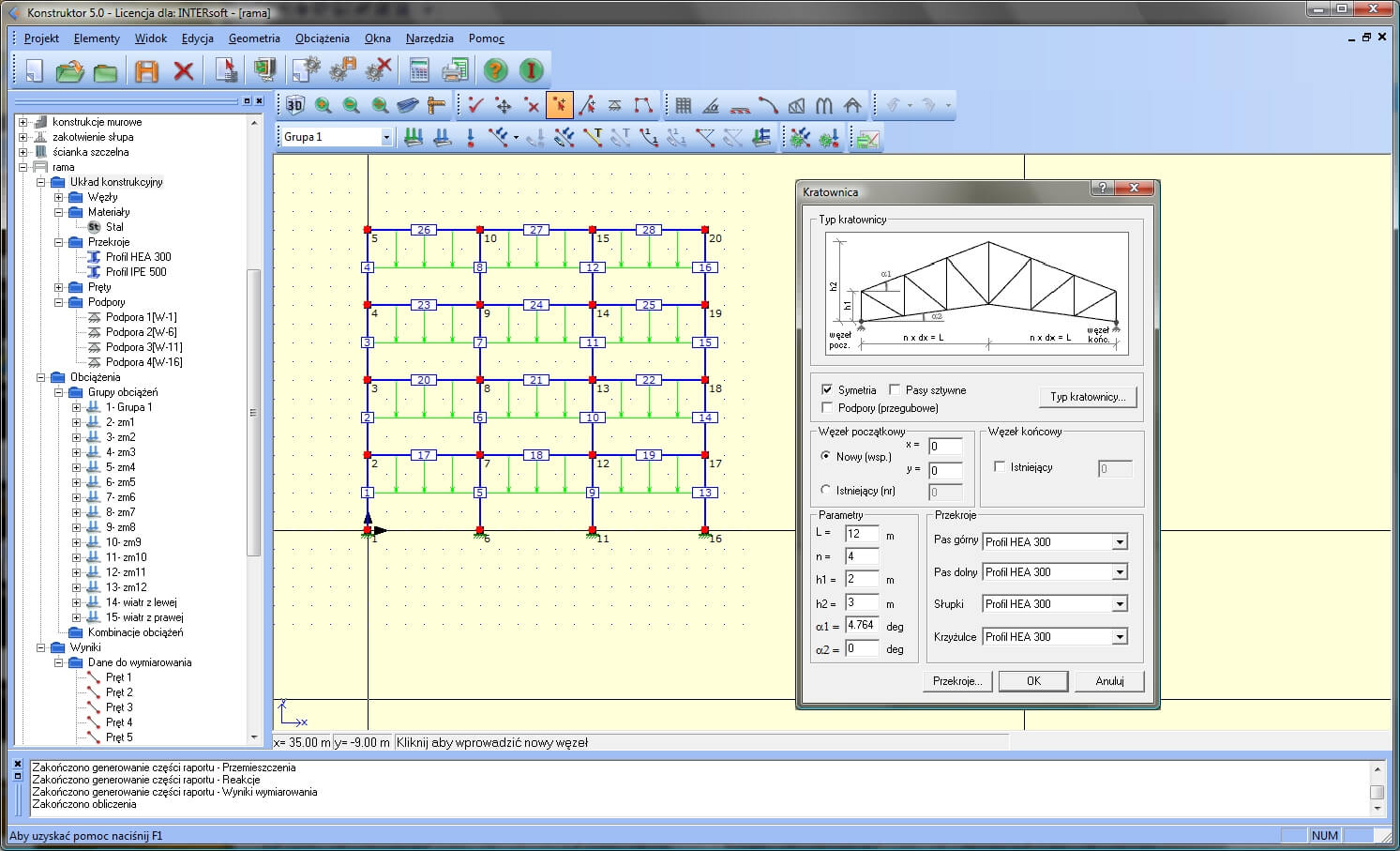 Konstruktor – Rama 2D | INTERsoft program CAD