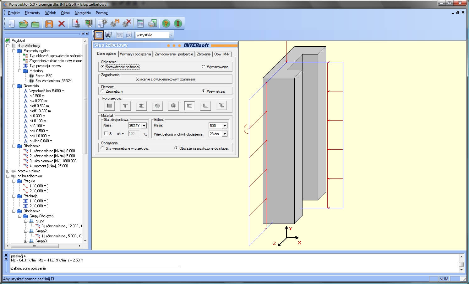 Konstruktor – Sup elbetowy | INTERsoft program CAD