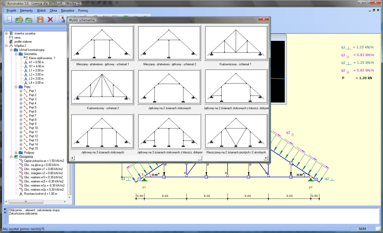 Konstruktor – Wizary dachowe drewniane | INTERsoft program CAD