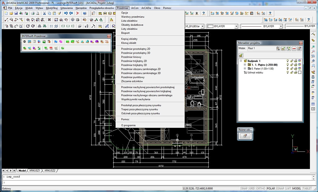 INTERsoft-PRZEDMIAR - nakadka dla INTERsoft-INTELLICAD 2019 | INTERsoft program CAD