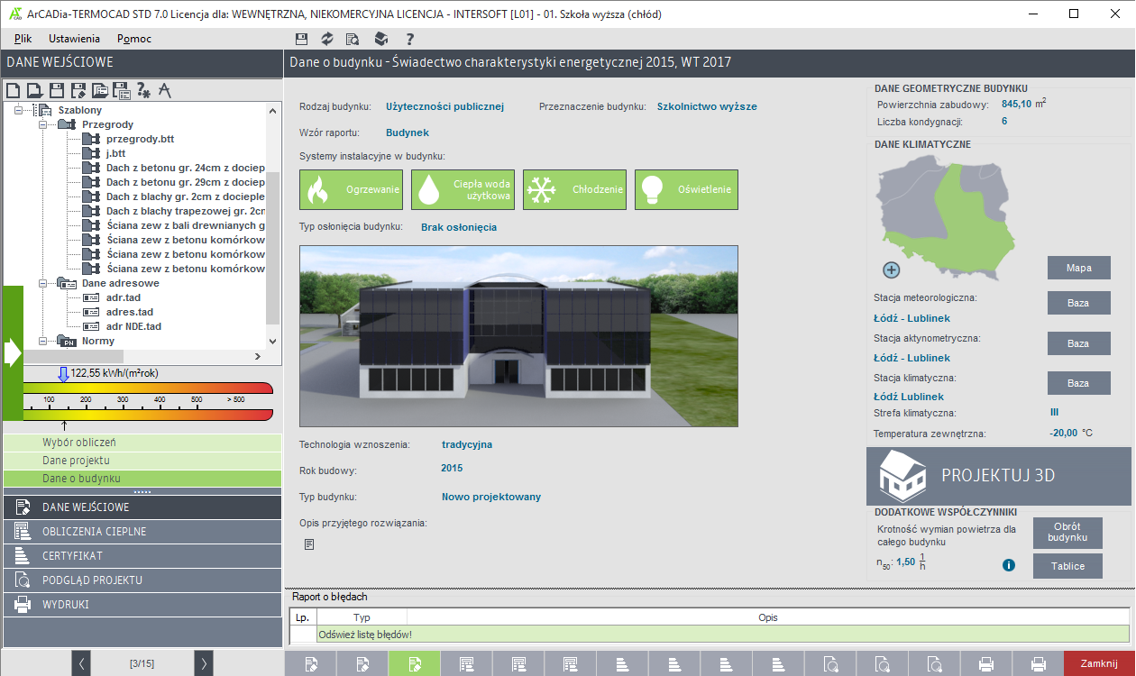 ArCADia-TERMOCAD STD 7 | INTERsoft program CAD