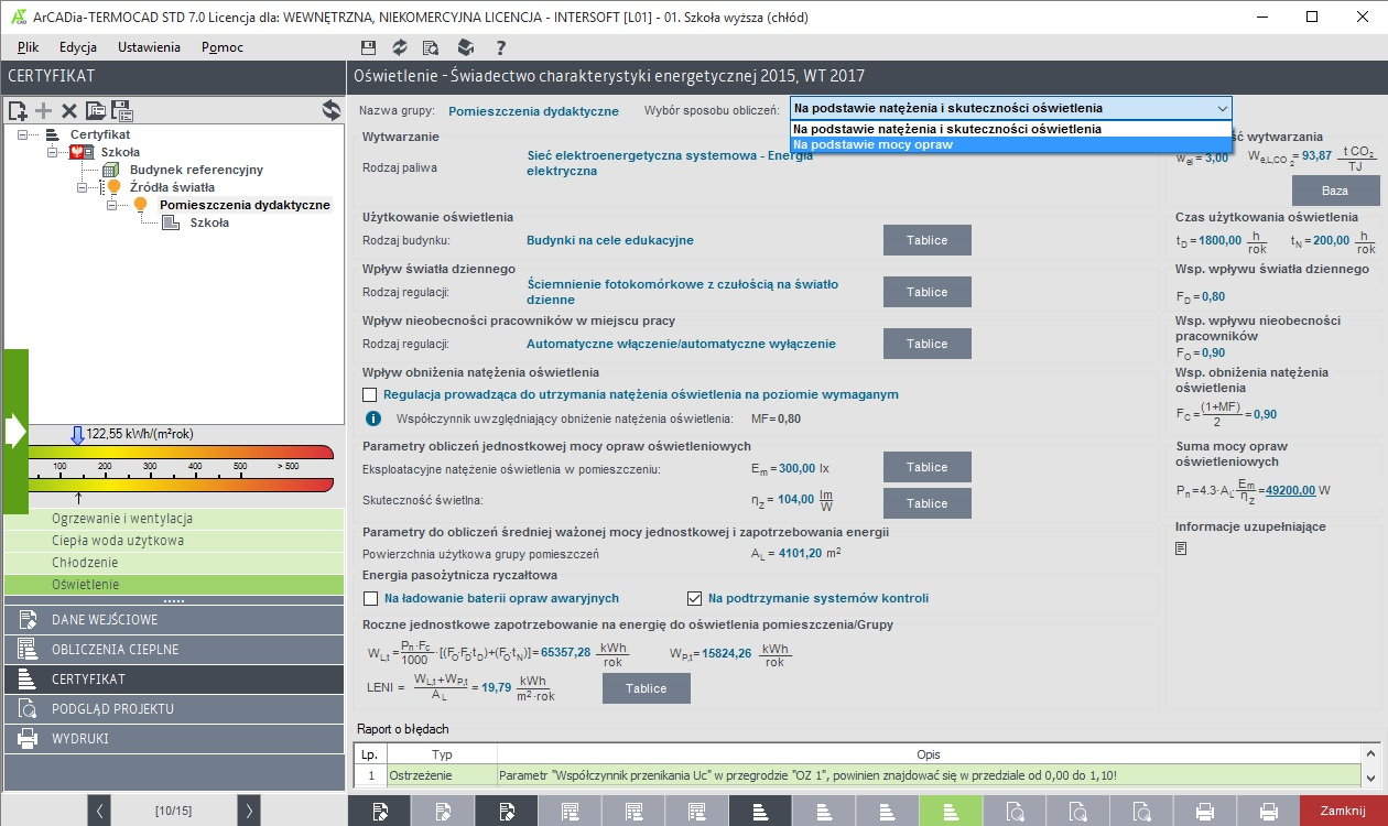 ArCADia-TERMOCAD STD 7 | INTERsoft program CAD