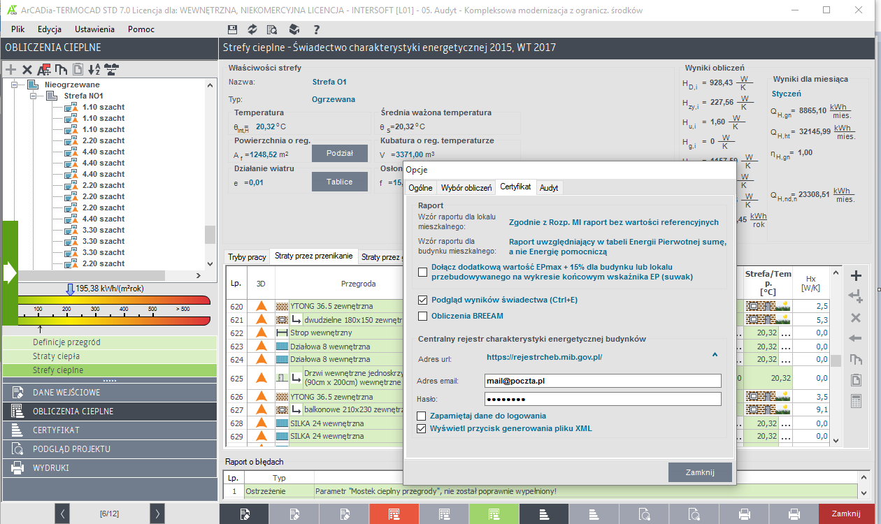 ArCADia-TERMOCAD STD 7 | INTERsoft program CAD