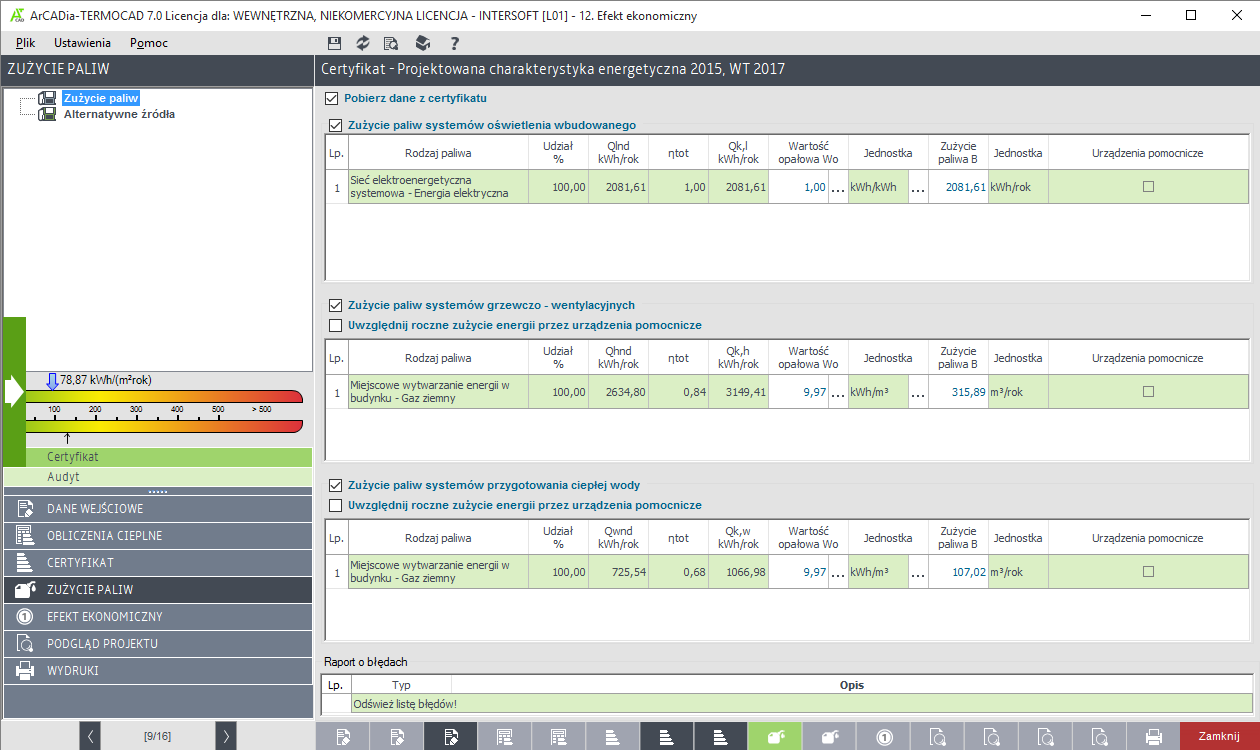 Efekt ekonomiczny | INTERsoft program CAD