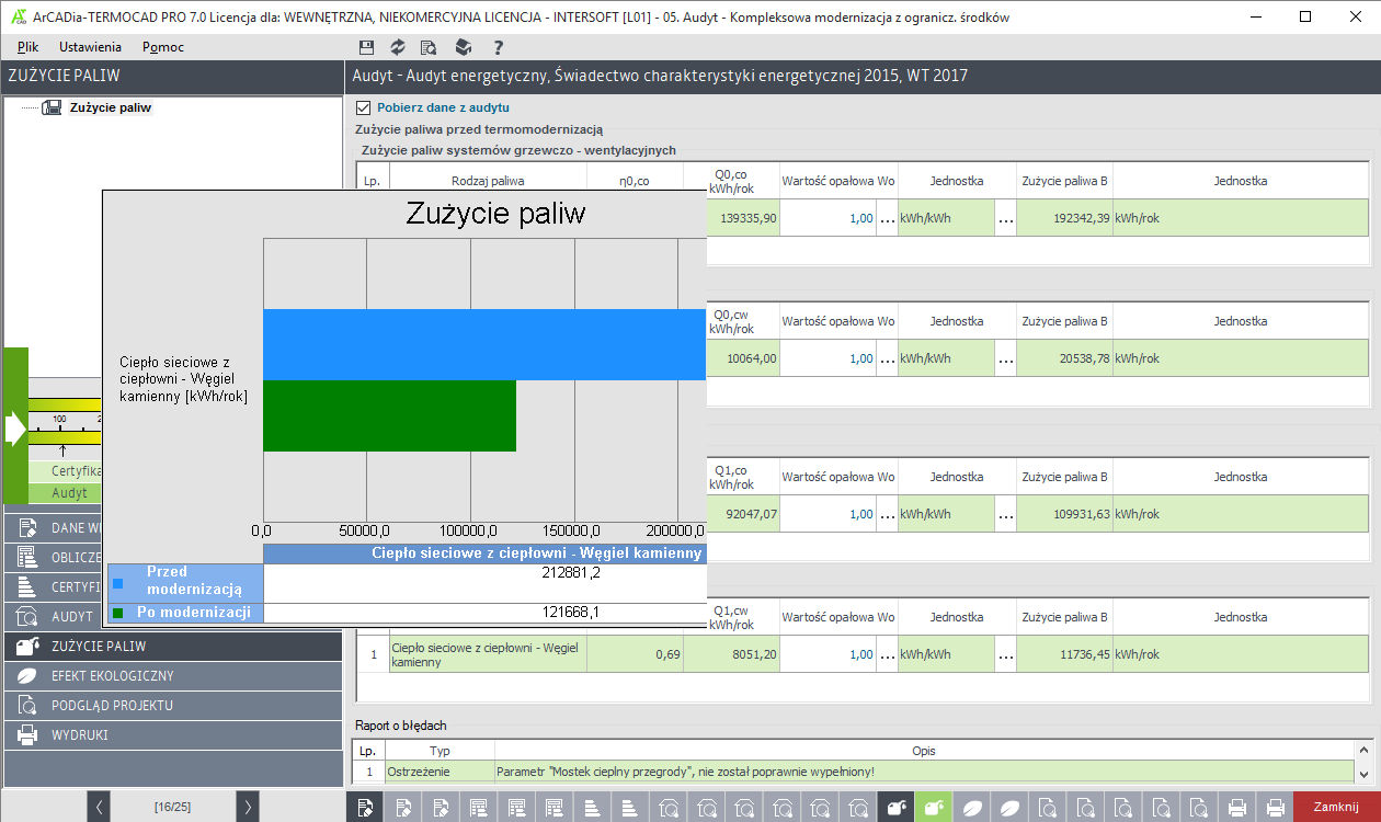 INTERsoft AUDYT ENERGETYCZNY | INTERsoft program CAD