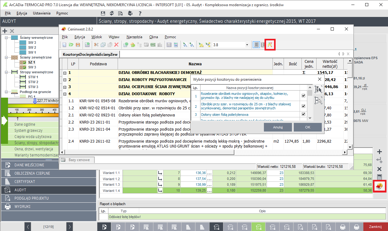 INTERsoft AUDYT ENERGETYCZNY | INTERsoft program CAD