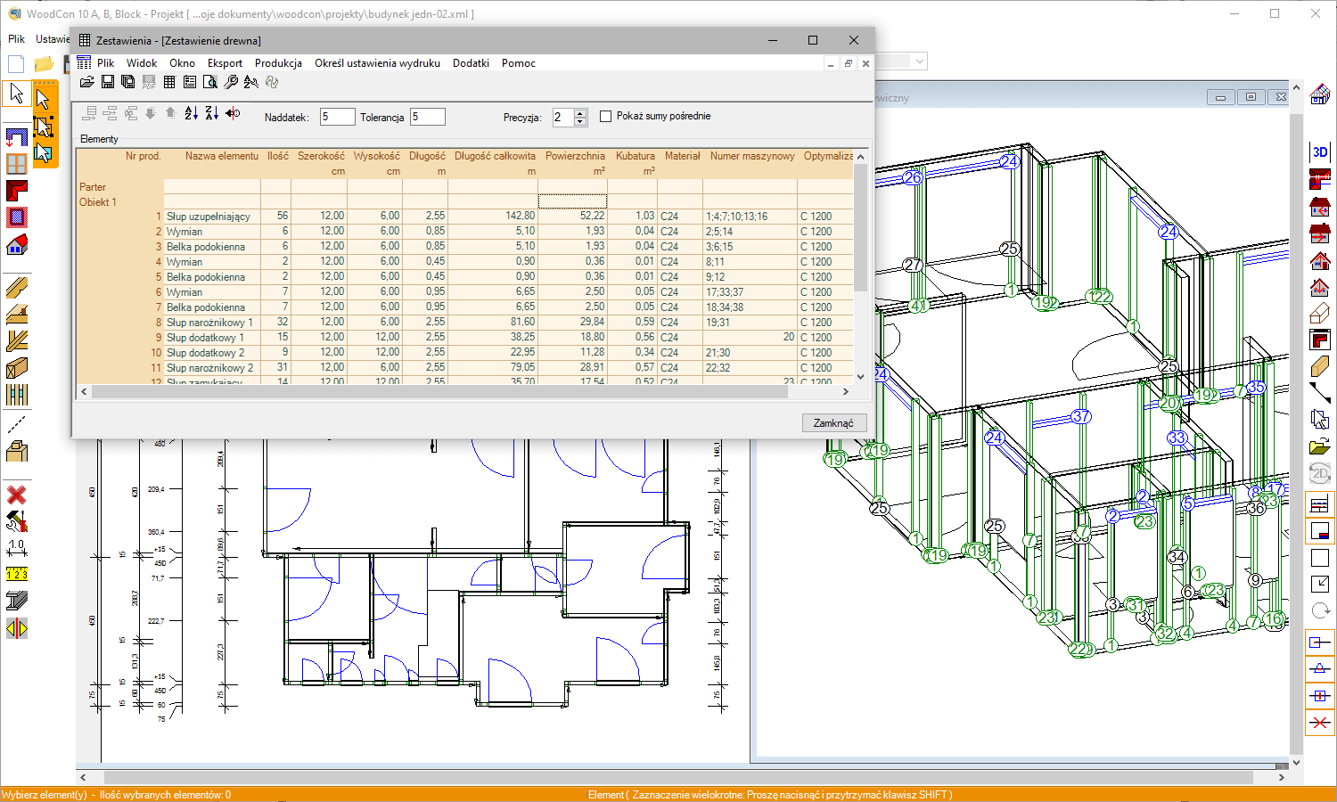 WoodCon 10 Zestawienia  | INTERsoft program CAD