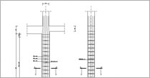 Konstruktor – Rysunki DXF – Słup żelbetowy | INTERsoft program CAD budownictwo