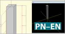 Konstruktor – Słup żelbetowy Eurokod PN-EN | INTERsoft program CAD budownictwo