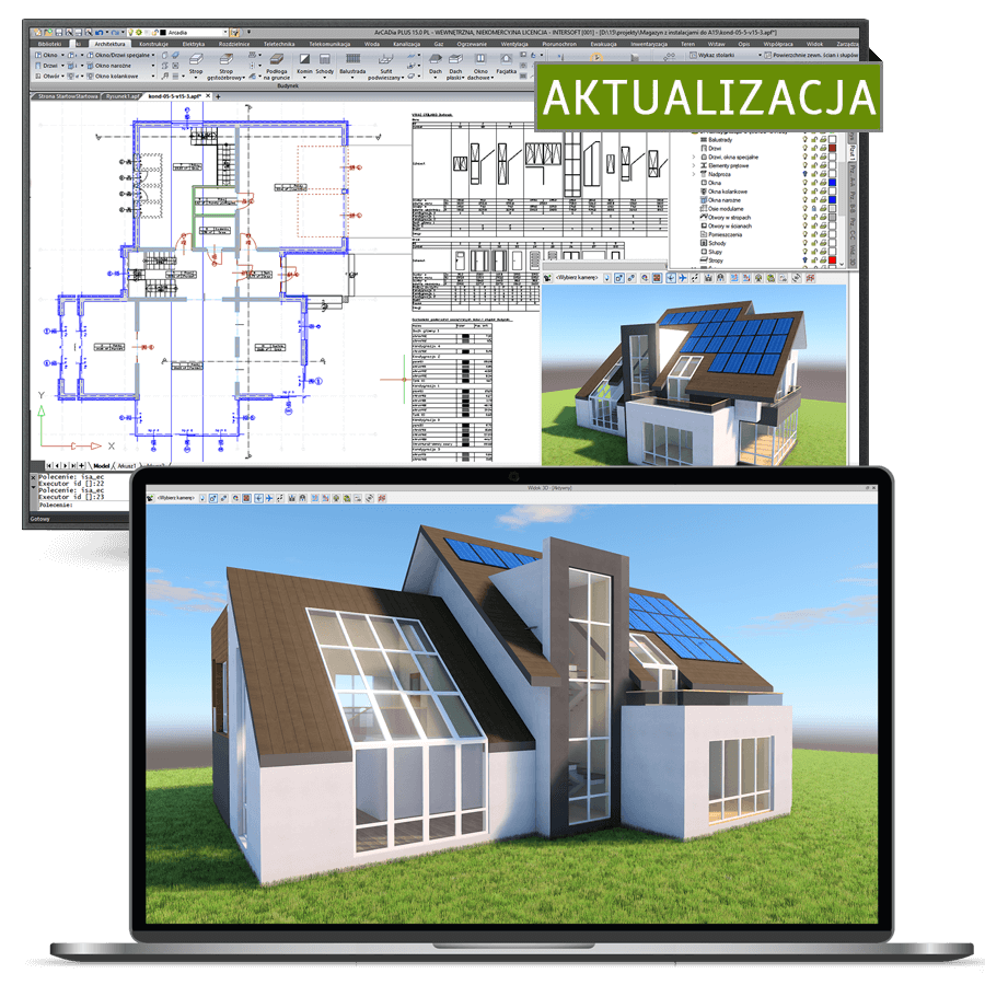 Program Aktualizacja ArCADia-ARCHITEKTURA do z wersji 9 do 15
