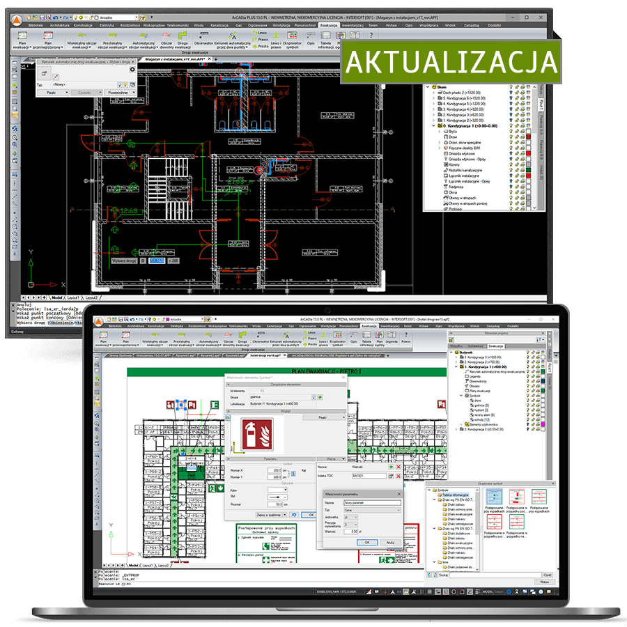 Program Aktualizacja ArCADia-DROGI EWAKUACYJNE z wersji 3 do 15