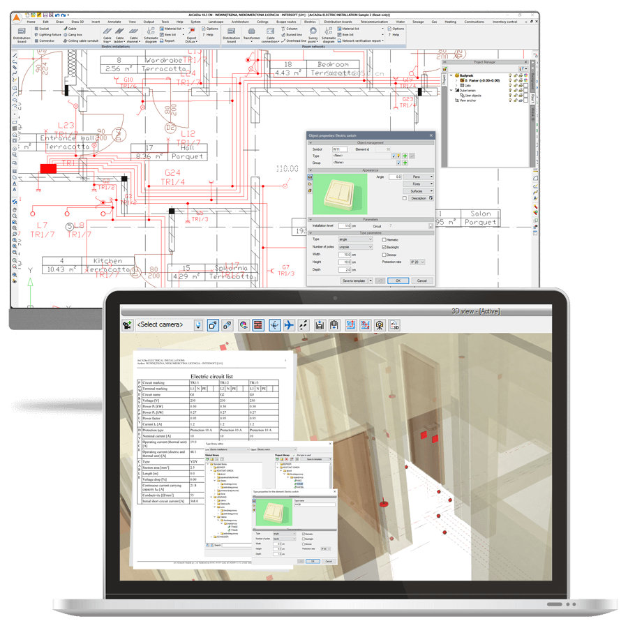 Program ArCADia-INSTALACJE ELEKTRYCZNE 2