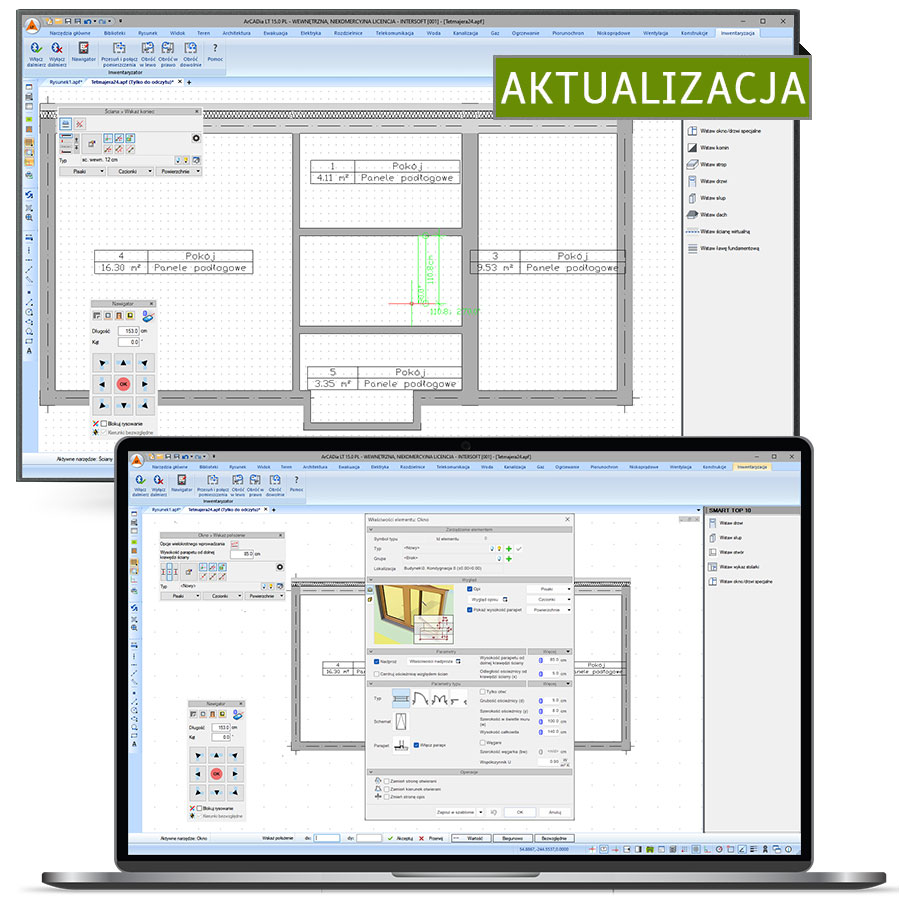Program aktualizacja ArCADia-INWENTARYZATOR do wersji 15
