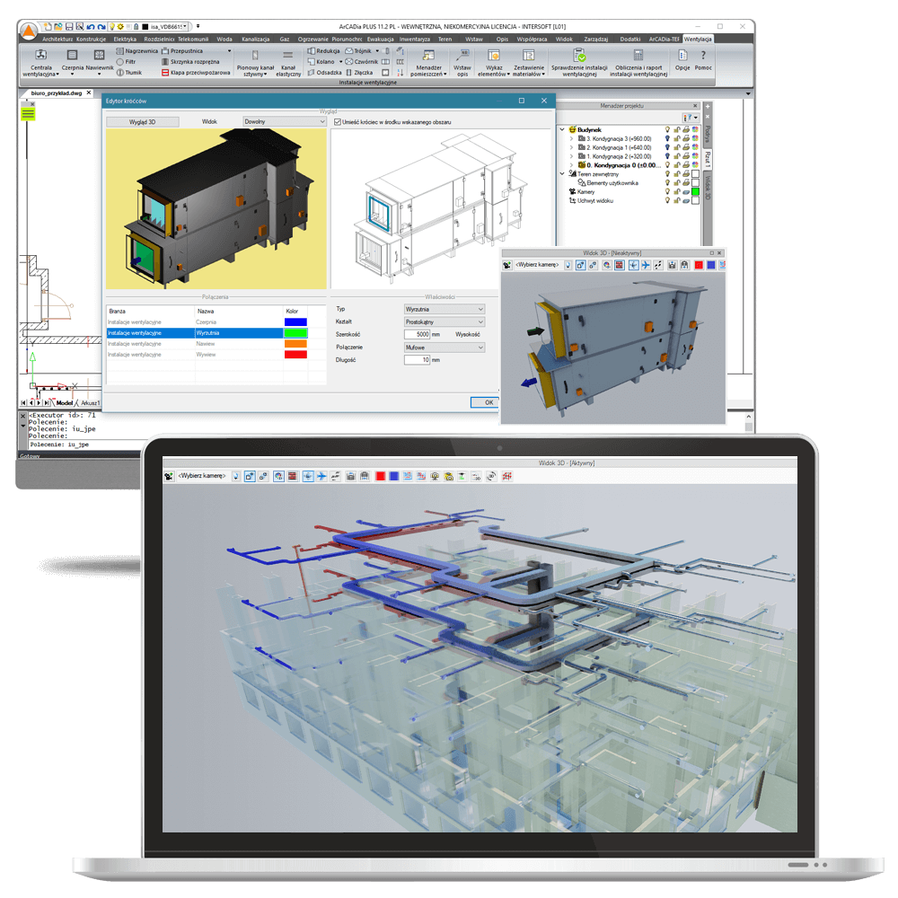 Program ArCADia-INSTALACJE WENTYLACYJNE - licencja roczna