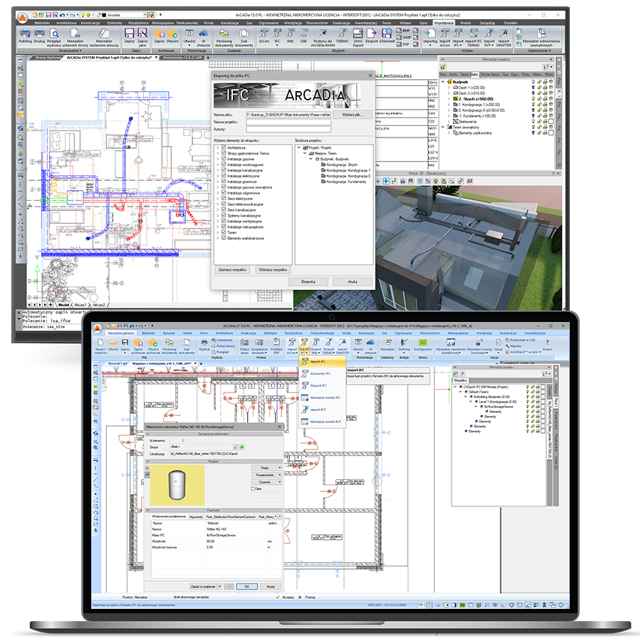 Program ArCADia-IFC RVT 15