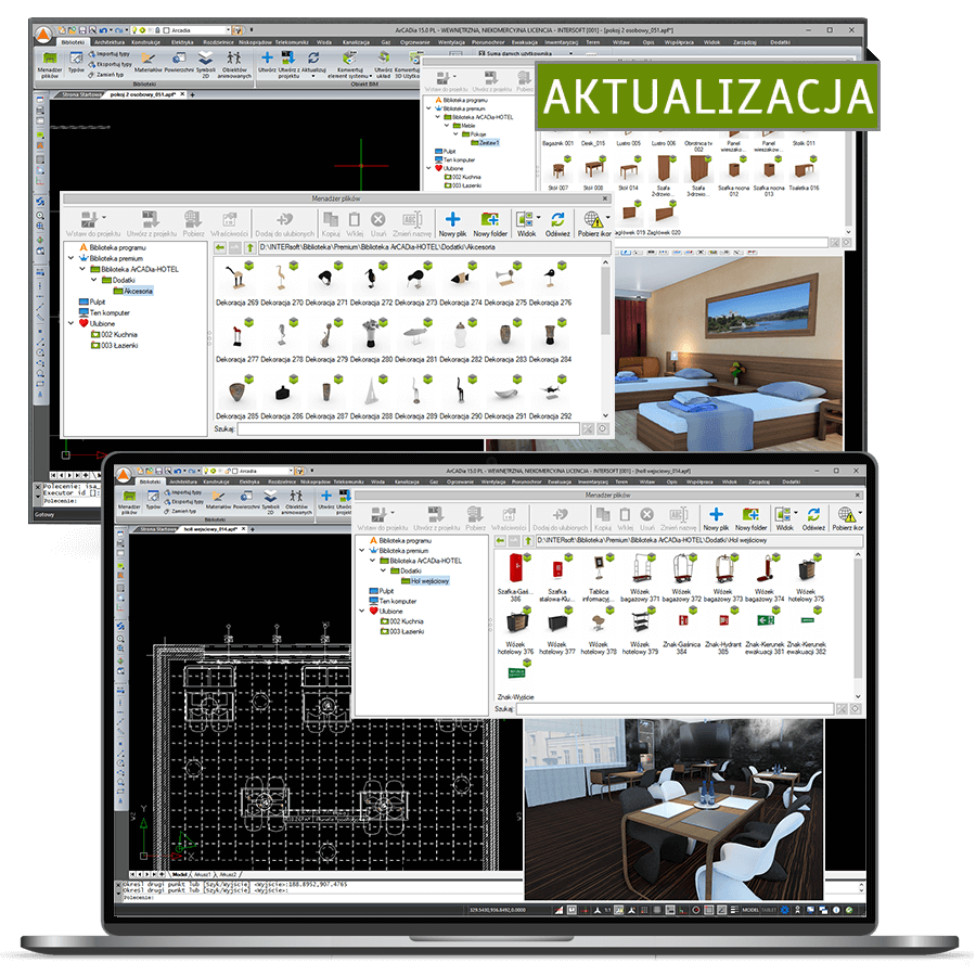 Program Aktualizacja Biblioteka ArCADia-HOTEL do wersji 15