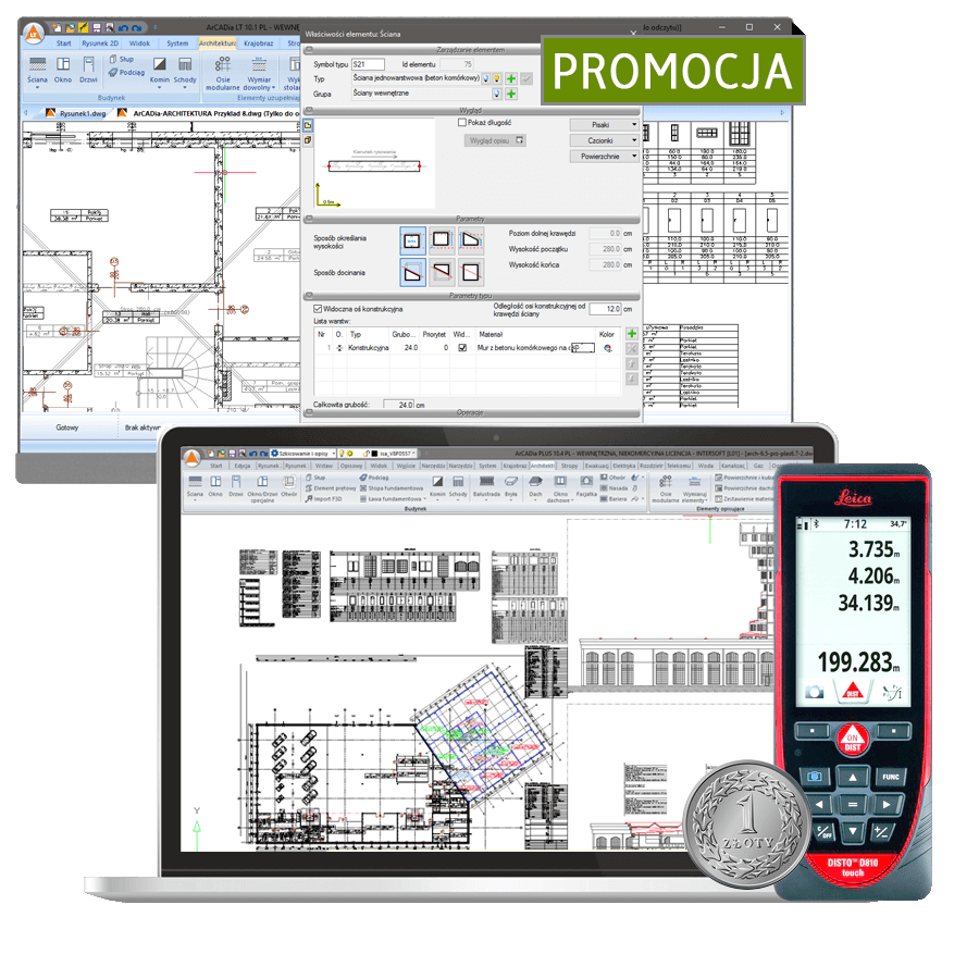 Program Dalmierz laserowy Leica DISTO™ D810 touch za 1z